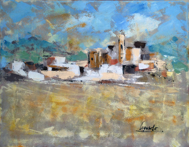 Monsolis el maresme (Barcelona) Acrylic Canvas Landscaping