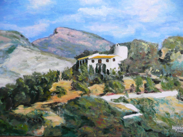 Ermita de la Magdalena Óleo Lienzo Paisaje