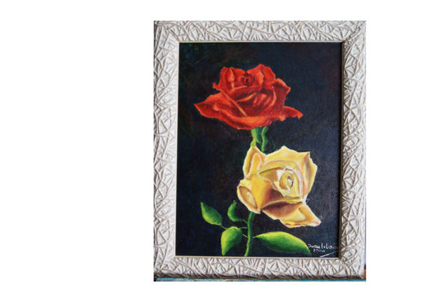 rosas3 Oil Canvas Floral Painting