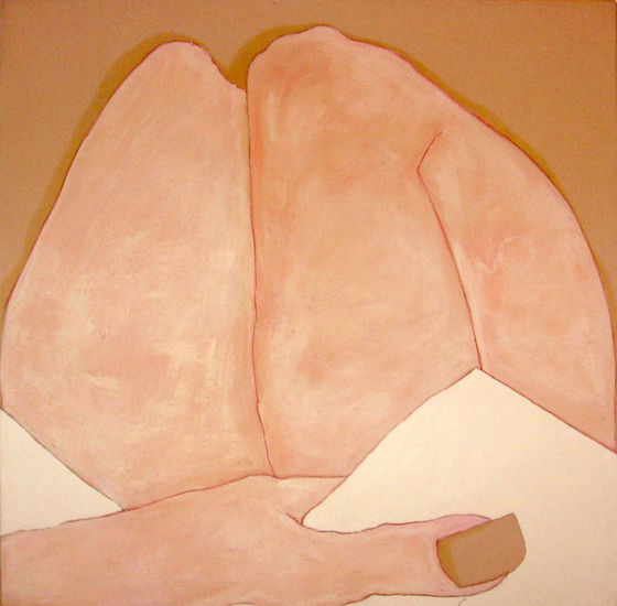 White and Pink Oil Canvas Others