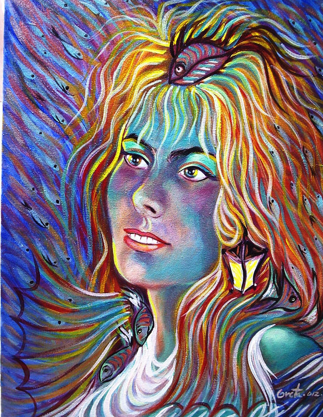 Autorretrato de la artista...