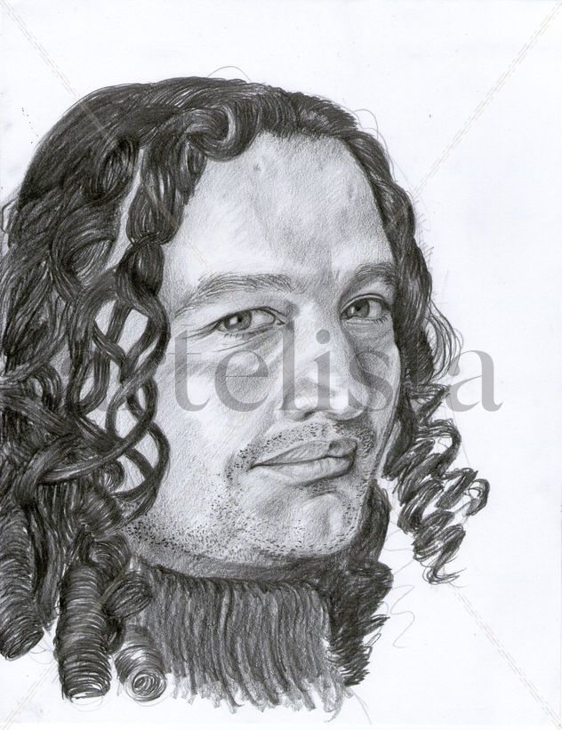 Autorretrato con el cabello largo