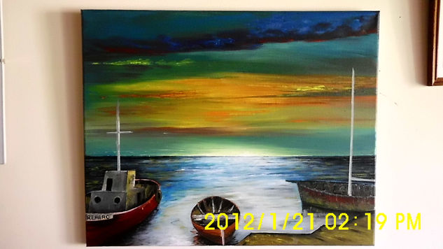 El reparo Oil Canvas Marine Painting