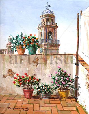 "Azotea y torre"