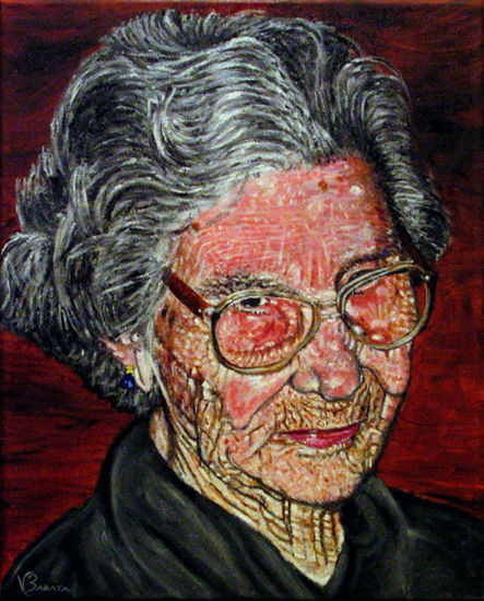 Abuela Óleo Tela Retrato