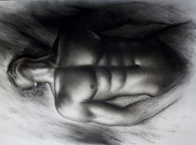 desnudo masculino Charcoal