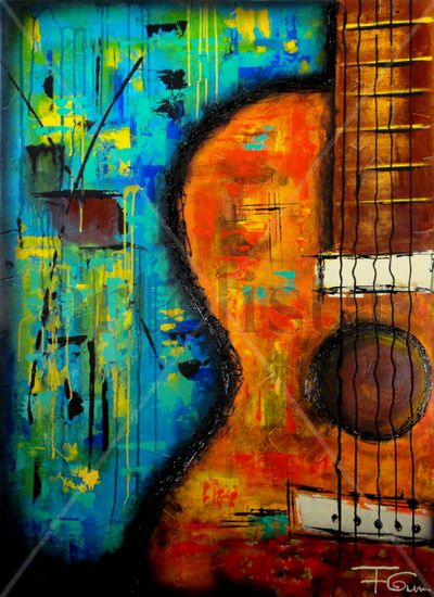 DE LA SERIE  GUITARRA Acrylic Canvas Others