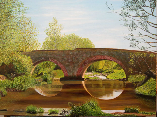 Puente Castillejo Oil Canvas Landscaping