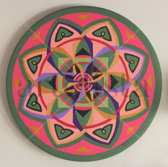 Mandala Cruces Óleo Lienzo Otros