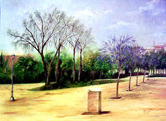 Jacarandas Oil Canvas Landscaping