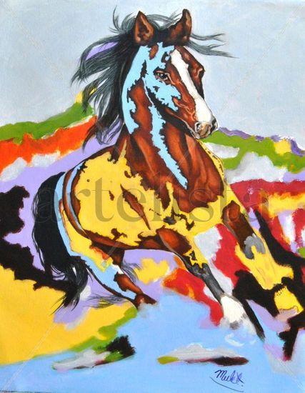 "Like a Horse" Acrylic Canvas Animals