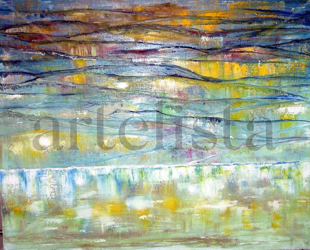 Reflejos 2 Oil Canvas Landscaping