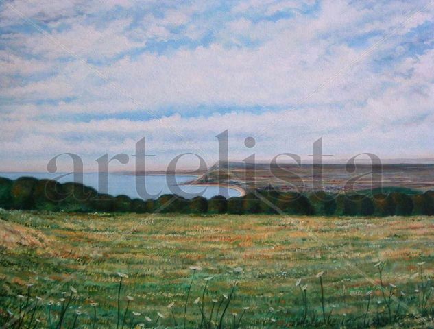 Desde Sant Mateu Oil Canvas Landscaping