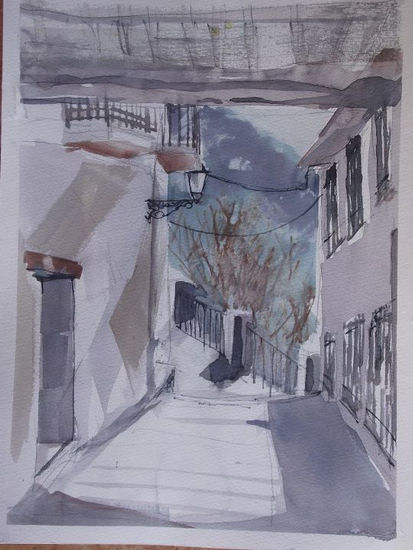 Acuarela Capileira 28 Febrero 2012 Watercolour Paper Landscaping