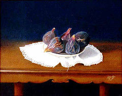 Plato con higos Oil Canvas Still Life Paintings