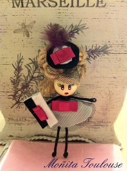 Moñita broche Toulouse