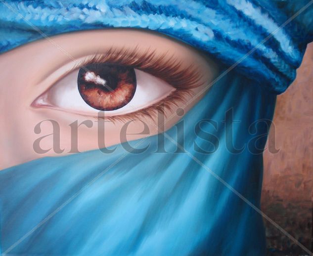 Profunda mirada Oil Canvas Figure Painting