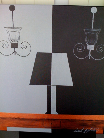 The lamp,la lampara Acrylic Canvas Others