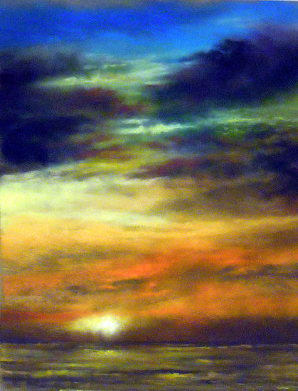 Cielo (V) Pastel Papel Paisaje