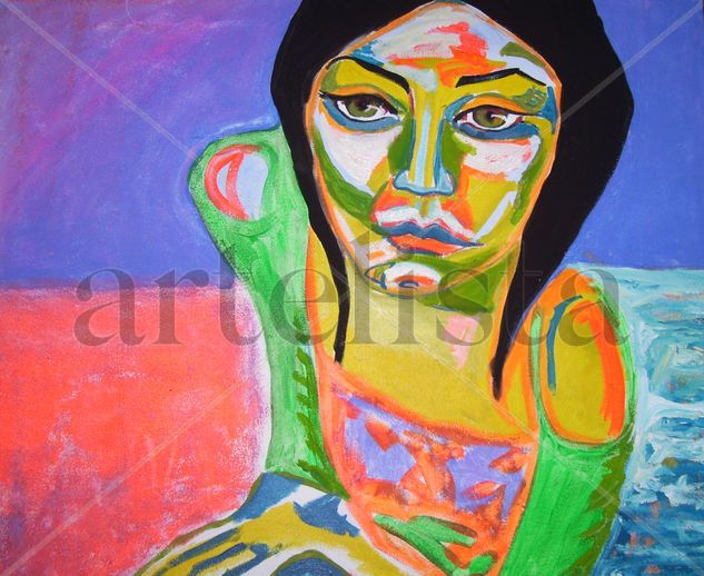 MADRE TIERRA Oil Canvas Figure Painting