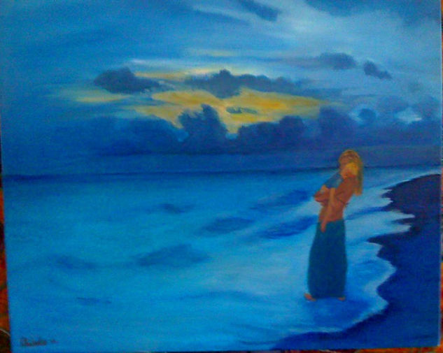 crepúsculo Oil Canvas Landscaping