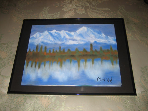 MONTAÑAS NEVADAS Pastel Card Landscaping