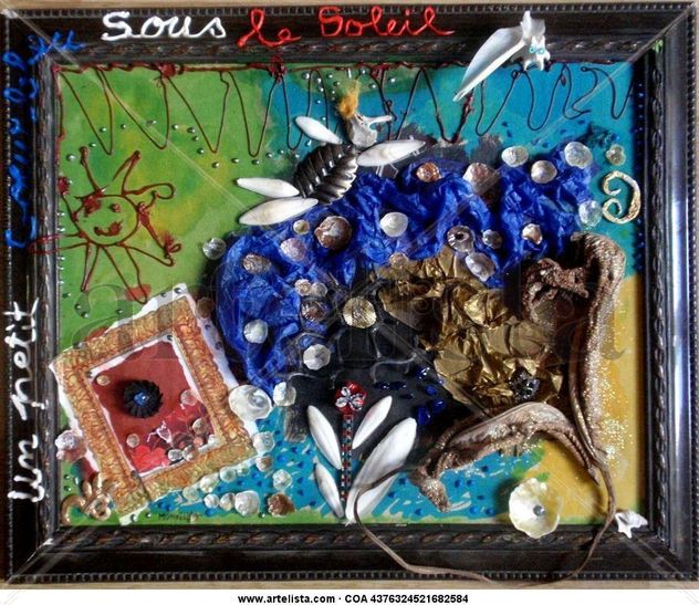 Un petit coeur bleu sous le soleil