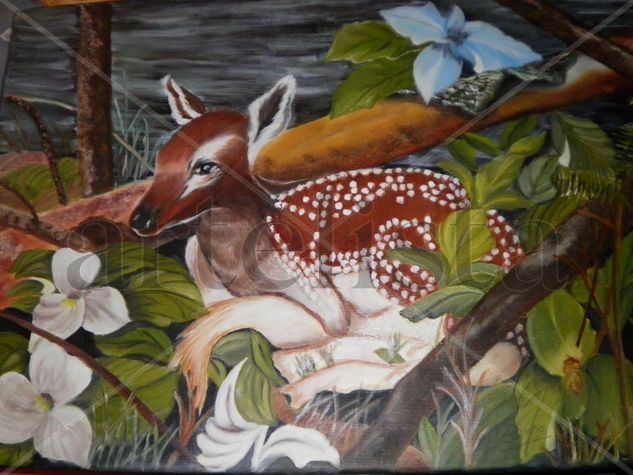 Bambi Oil Canvas Animals