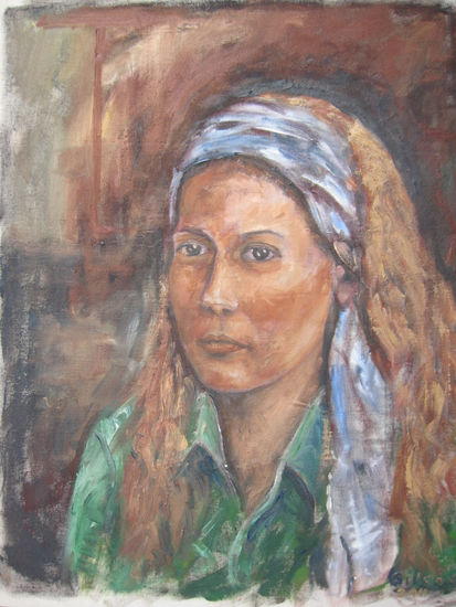 gabriela Óleo Lienzo Retrato