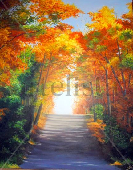 Otoño Oil Panel Landscaping