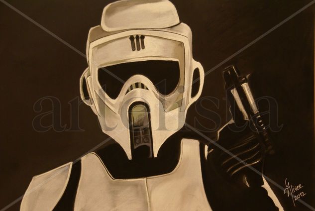 SOLDADO IMPERIAL EXPLORADOR ( STAR WARS) Mixed Media