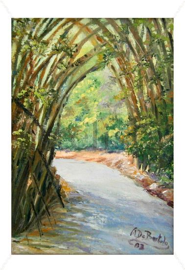 TUNEL DE BAMBU Oil Canvas Landscaping