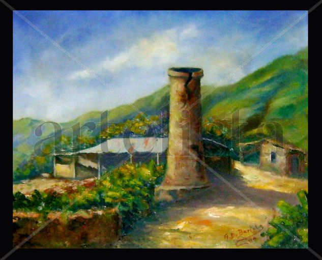 RUINAS EN LA URBINA Oil Canvas Landscaping