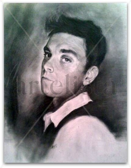 ROBBIE WILLIAMS portrait(09/03/2012) Grafito