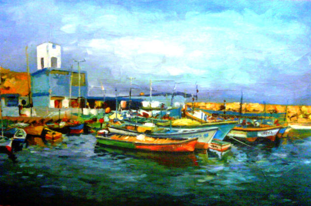 Muelle de Lomas Oil Canvas Landscaping