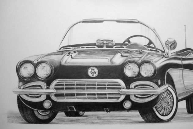 Coche Corvette Descapotable 1960