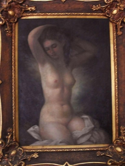 Pose Óleo Lienzo Desnudos