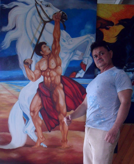 El autor Y Mi tordo automedon Oil Canvas Nude Paintings