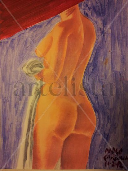 Where is the head? Acrylic Paper Nude Paintings