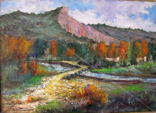 Peña de " l'Aventador " Oil Canvas Landscaping