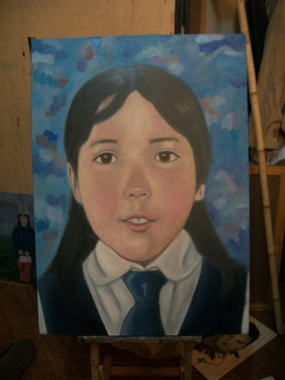 Pequeña Val Oil Canvas Portrait