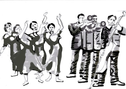 Músicos y...
