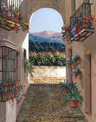 Calle del arco Oil Panel Landscaping