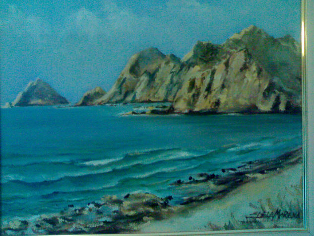 MARINA - CALABARDINA - AGUILAS Oil Canvas Marine Painting