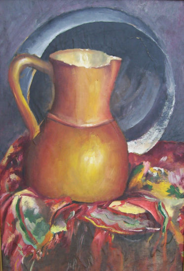 jarra Oil Paper Still Life Paintings