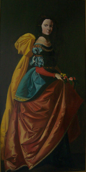 santa casilda Oil Canvas Figure Painting