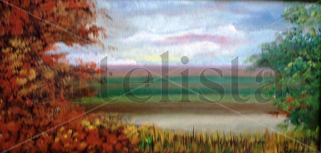 arbustos Oil Canvas Landscaping