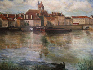 St Jean de Laône Oil Canvas Landscaping