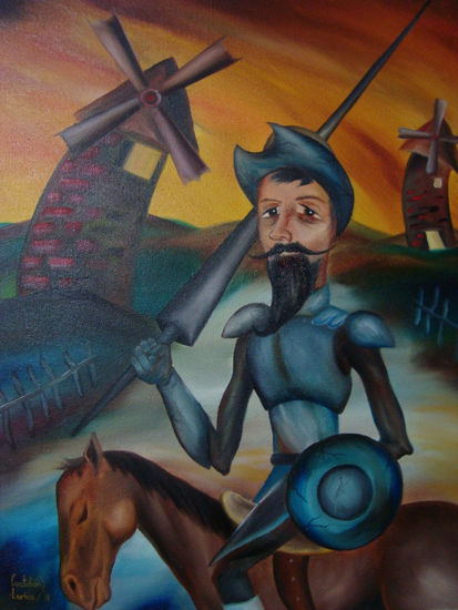 quijote Óleo Lienzo Paisaje