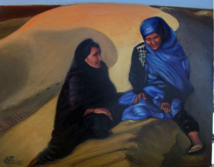 Mujeres en dunas